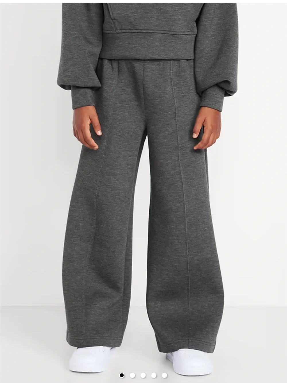Girls bounce fleece wide leg sweatpants